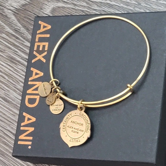 Alex and Ani Anchor II Charm Bangle - Picture 9 of 9